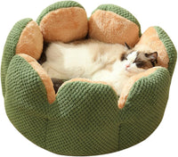 Blomsterbed - Mjuk rymlig kattsäng