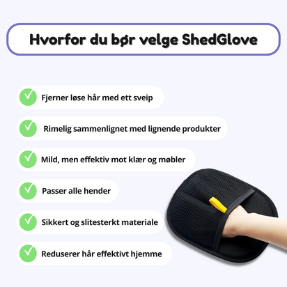 ShedGlove™- Fjern alt håret med ett sveip